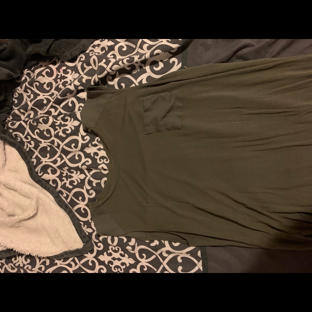 army green tank top